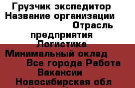 Грузчик-экспедитор › Название организации ­ Fusion Service › Отрасль предприятия ­ Логистика › Минимальный оклад ­ 17 000 - Все города Работа » Вакансии   . Новосибирская обл.,Новосибирск г.